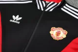 2025-26 Man Utd Black Red Jacket Tracksuit #F14