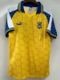 1998 Ukraine Home Retro Soccer Jersey