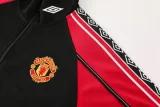 2025-26 Man Utd Black Jacket Tracksuit #02