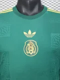 2025-26 Mexico Special Edition Green Long Sleeve Player Version Soccer Jersey (长袖球员)