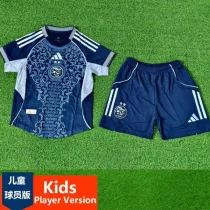 2025-26 Algeria Royal blue Special Edition Kids Player Version Soccer Jersey (球员童装)