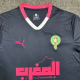 2025-26 Morocco Black Blue Special Edition Fans Training shirts