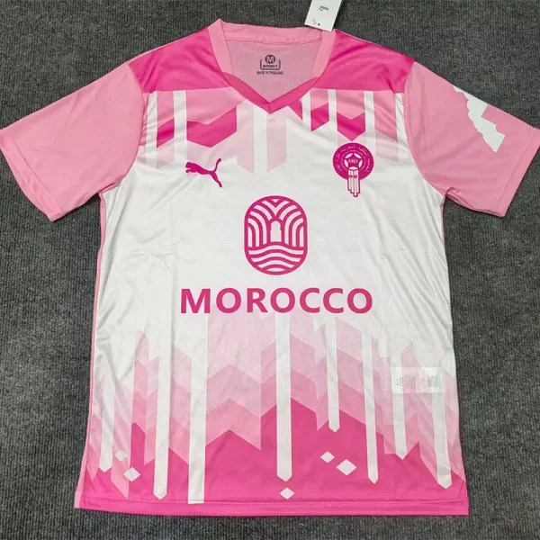 2025-26 Morocco Pink White Special Edition Training shirts (英文)