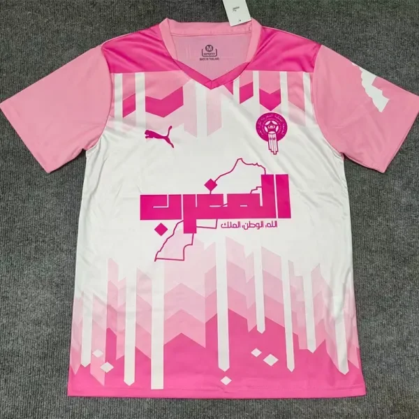 2025-26 Morocco Pink White Special Edition Training shirts (阿拉伯)