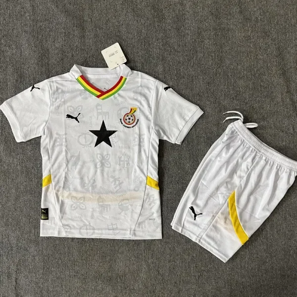 2024-25 Ghana Home Kids Soccer Jersey
