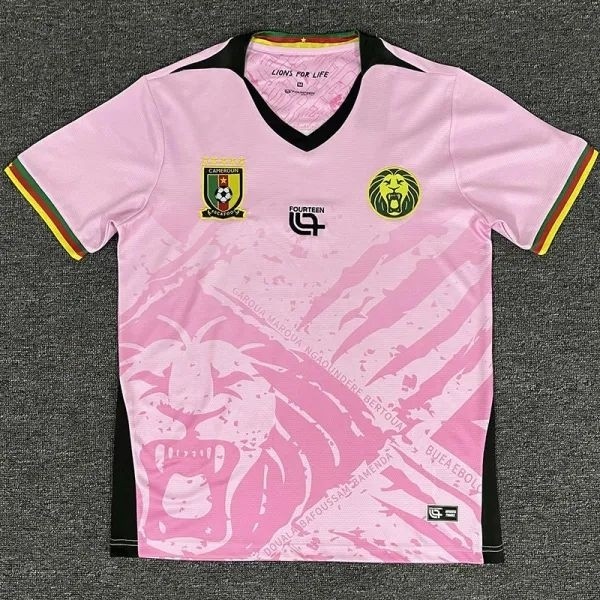 2025-26 Cameroon Pink Fans Soccer Jersey