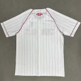 25-26 Liverpool  White Casual Edition Baseball Jersey