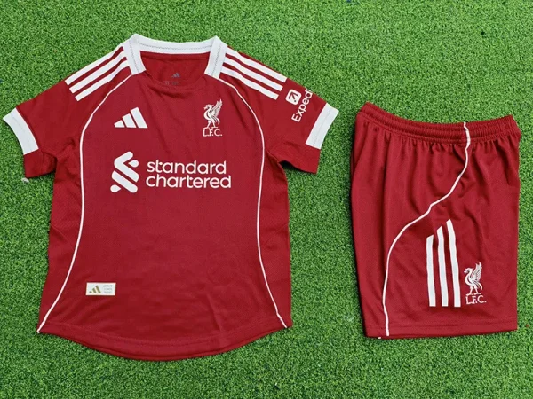 25-26 Liverpool Home Kids Player Version Soccer Jersey (球员童装)