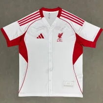 25-26 Liverpool White Casual Edition Baseball Jersey