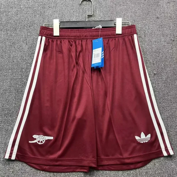 2025-26 Arsenal Brown Red Shorts Pants