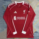 25-26 Liverpool Home Long Sleeve Soccer Jersey (长袖)