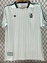 25-26 Liverpool White Green Casual Edition Training Shirts