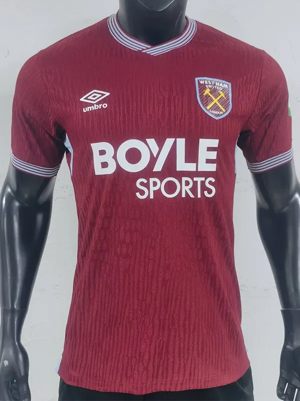 2025-26 West Ham Home Player Version Soccer Jersey