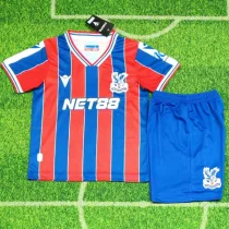 2025-26 Crystal Palace Home Kids Soccer Jersey