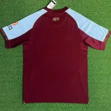 2025-26 Aston Villa Home Fans Soccer Jersey
