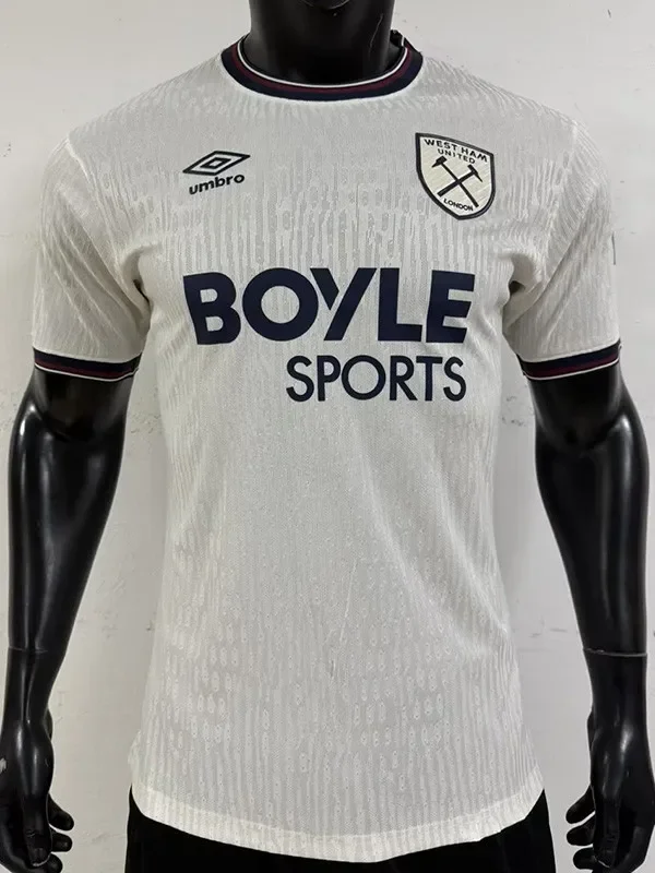 2025-26 West Ham Away Player Version Soccer Jersey