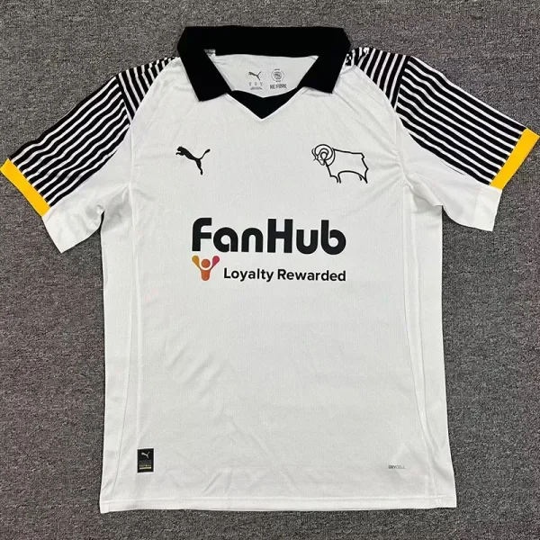 2025-26 Derby County Home Fans Soccer Jersey