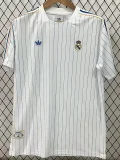 2025-26 Real Madrid  White Casual Edition Fans Training Shirts