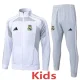 2025-26 Real Madrid White grey Kids Jacket Tracksuit #E25100(童装)