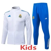 2025-26 Real Madrid White Kids Jacket Tracksuit #E25143(童装)