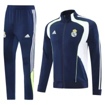 2025-26 Real Madrid Royal Blue Jacket Tracksuit #03