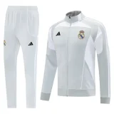 2025-26 Real Madrid Light gray Jacket Tracksuit #07