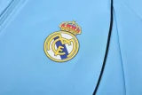 2025-26 Real Madrid Lake blue Jacket Tracksuit #F05