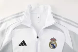 2025-26 Real Madrid White Jacket Tracksuit #07