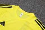 2025-26 Real Madrid Yellow Training Short Suit #D25131