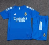 2025-26 Real Madrid Lake blue Training Short Suit #D25147