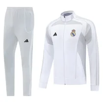 2025-26 Real Madrid White Jacket Tracksuit #07