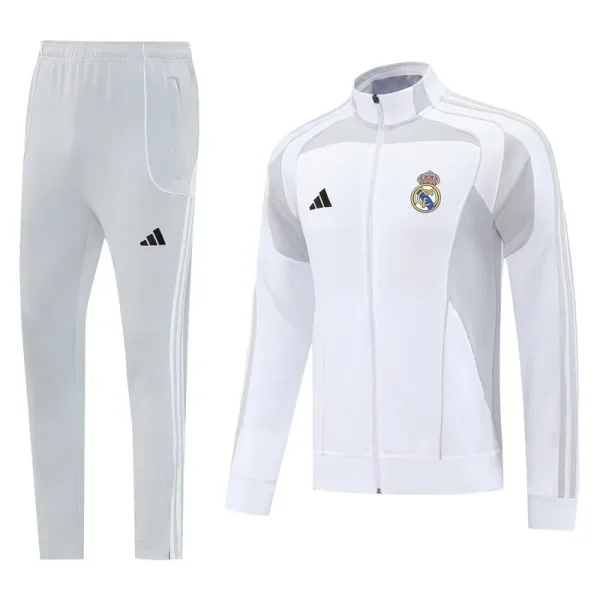 2025-26 Real Madrid White Jacket Tracksuit #07