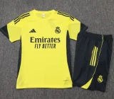 2025-26 Real Madrid Yellow Training Short Suit #D25131