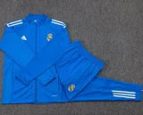 2025-26 Real Madrid Lake blue Jacket Tracksuit #A2575