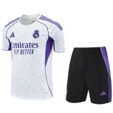 2025-26 Real Madrid White Training Short Suit