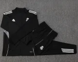 2025-26 Real Madrid Black Jacket Tracksuit #A2502