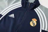 2025-26 Real Madrid Royal Blue Jacket Tracksuit #06