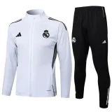 2025-26 Real Madrid  White Jacket Tracksuit #A2503