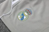 2025-26 Real Madrid  Grey white Training Short Suit