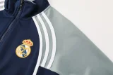 2025-26 Real Madrid Royal Blue Jacket Tracksuit #06