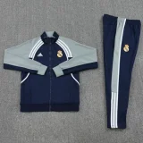 2025-26 Real Madrid Royal Blue Jacket Tracksuit #06