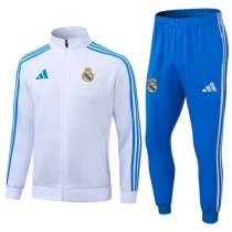 2025-26 Real Madrid White Jacket Tracksuit
