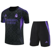2025-26 Real Madrid Black Training Short Suit