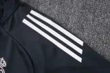 2025-26 Real Madrid Dark gray Jacket Tracksuit #A2541