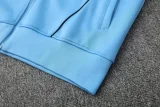 2025-26 Real Madrid Lake blue Jacket Tracksuit #F05