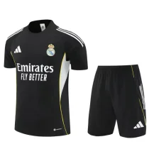 2025-26 Real Madrid Black Training Short Suit