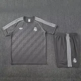 2025-26 Real Madrid Grey Training Short Suit