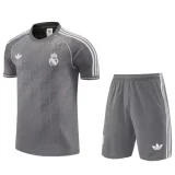 2025-26 Real Madrid Grey Training Short Suit