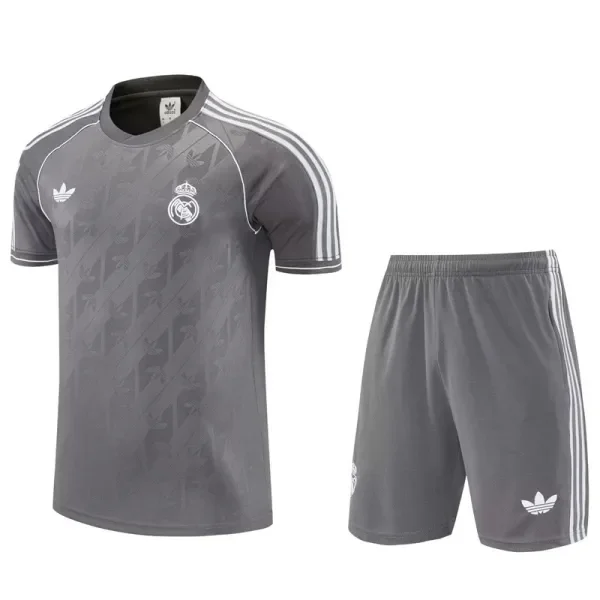 2025-26 Real Madrid Grey Training Short Suit