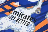 2025-26 Real Madrid White blue Training Short Suit